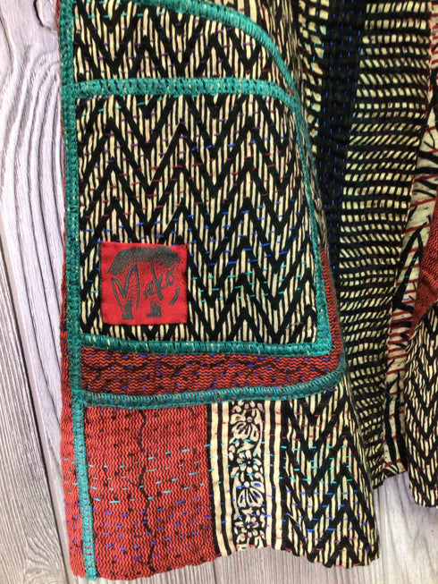 Mieko Mintz Jacket Size Medium Quilted Reversible pre-owned